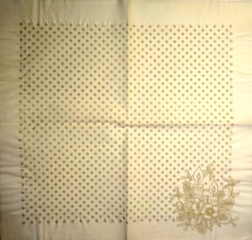 029 Kerzen - 3-lagig(gold)